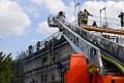 Dachstuhlbrand Koeln Poll Geislarerstr P558